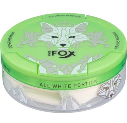 White Fox Peppered Mint All White Portion Slim